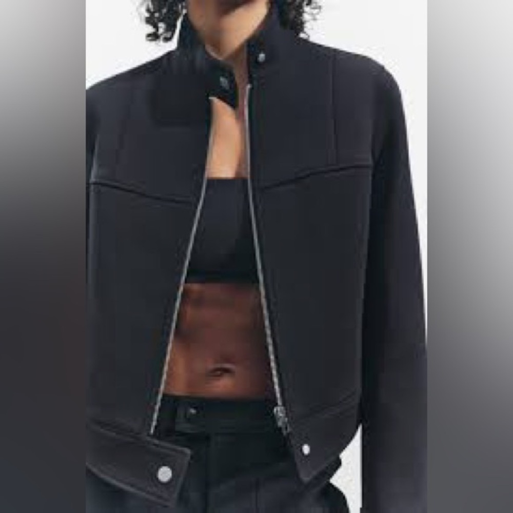 ZARA neoprene zip jacket